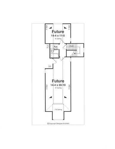 Attic image of HAMLEIGH House Plan